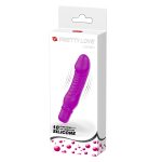 10 Titreşim Modlu Realistik Başlıklı Mini Silikon Vibratör - Justin (Mor) - Görsel 8