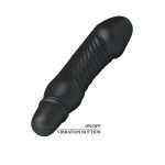 10 Titreşim Modlu Realistik Başlıklı Mini Silikon Vibratör - Stev (Siyah) - Görsel 5