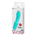 10 Titreşim Modlu Realistik Başlıklı Mini Silikon Vibratör - Stev (Turkuaz) - Görsel 8