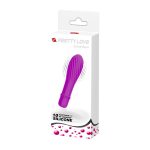 10 Titreşim Modlu Spiral Desenli Mini Silikon Vibratör - Jonathan (Mor) - Görsel 7