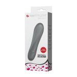 10 Titreşim Modlu Spiral Desenli Mini Silikon Vibratör - Solomon (Siyah) - Görsel 7