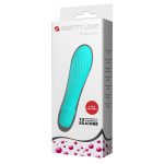 10 Titreşim Modlu Spiral Desenli Mini Silikon Vibratör - Solomon (Turkuaz) - Görsel 7