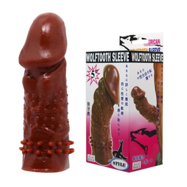 13 cm klitoral uyarıcılı tırtıklı penis kılıfı.