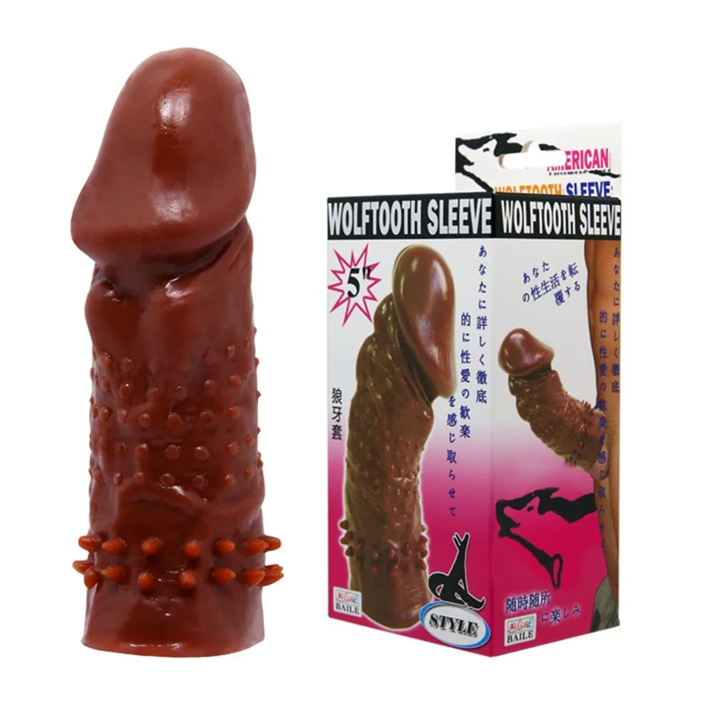 13 cm klitoral uyarıcılı tırtıklı penis kılıfı.