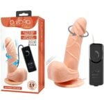 15 cm Belden Bağlamalı Gerçekçi Titreşimli 360° Oynar Başlı Dildo Vibratör Penis - Görsel 9