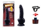 18 cm Belden Bağlamalı Gerçekçi Zenci Dildo Penis
