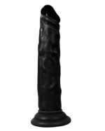 18,5 cm Belden Bağlamalı Realistik Testissiz Zenci Dildo Penis Set