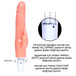 20 cm Klitoris Uyarıcılı Titreşimli Vibratör Dildo Penis - Görsel 6