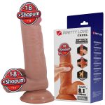 20,5 cm Çift Katmanlı Gerçekçi Melez Dildo Penis - Creel
