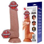20,6 cm Kıkırdak Yapılı Çift Katmanlı Gerçekçi Melez Dildo Penis - Lisle