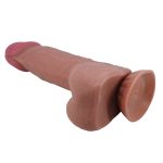 21,8 cm Kıkırdak Yapılı Çift Katmanlı Gerçekçi Melez Dildo Penis - Najm - Görsel 6