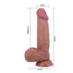 21,8 cm Kıkırdak Yapılı Çift Katmanlı Gerçekçi Melez Dildo Penis - Najm - Görsel 8