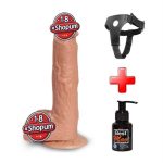 22 cm Belden Bağlamalı İleri Geri Hareketli Penis