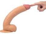 26 cm Belden Bağlamalı Vantuzlu Realistik Penis Anal Vajinal Dildo