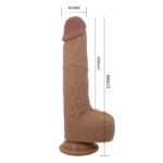 22,5 cm İleri Geri Hareketli Uzaktan Kumandalı Manyetik Şarjlı Gerçekçi Vantuzlu Melez Penis - Tommy - Görsel 6