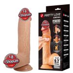 23,4 cm Çift Katmanlı Gerçekçi Dildo Penis - Emeka