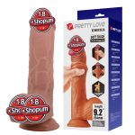 23,4 cm Çift Katmanlı Gerçekçi Melez Dildo Penis - Emeka