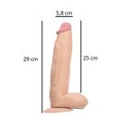 31 cm Belden Bağlamalı Vantuzlu Realistik Penis Anal Vajinal Dildo