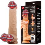26 cm Kıkırdak Yapılı Çift Katmanlı Gerçekçi Dildo Penis - Mendel