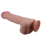26 cm Kıkırdak Yapılı Çift Katmanlı Gerçekçi Melez Dildo Penis - Mendel - Görsel 7
