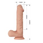 Belden Bağlamalı 26 cm Titreşimli Gerçekçi Kalın Dildo Penis - Bergrisi - Görsel 7