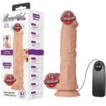 26 cm Titreşimli Gerçekçi Kalın Dildo Penis - Bergrisi
