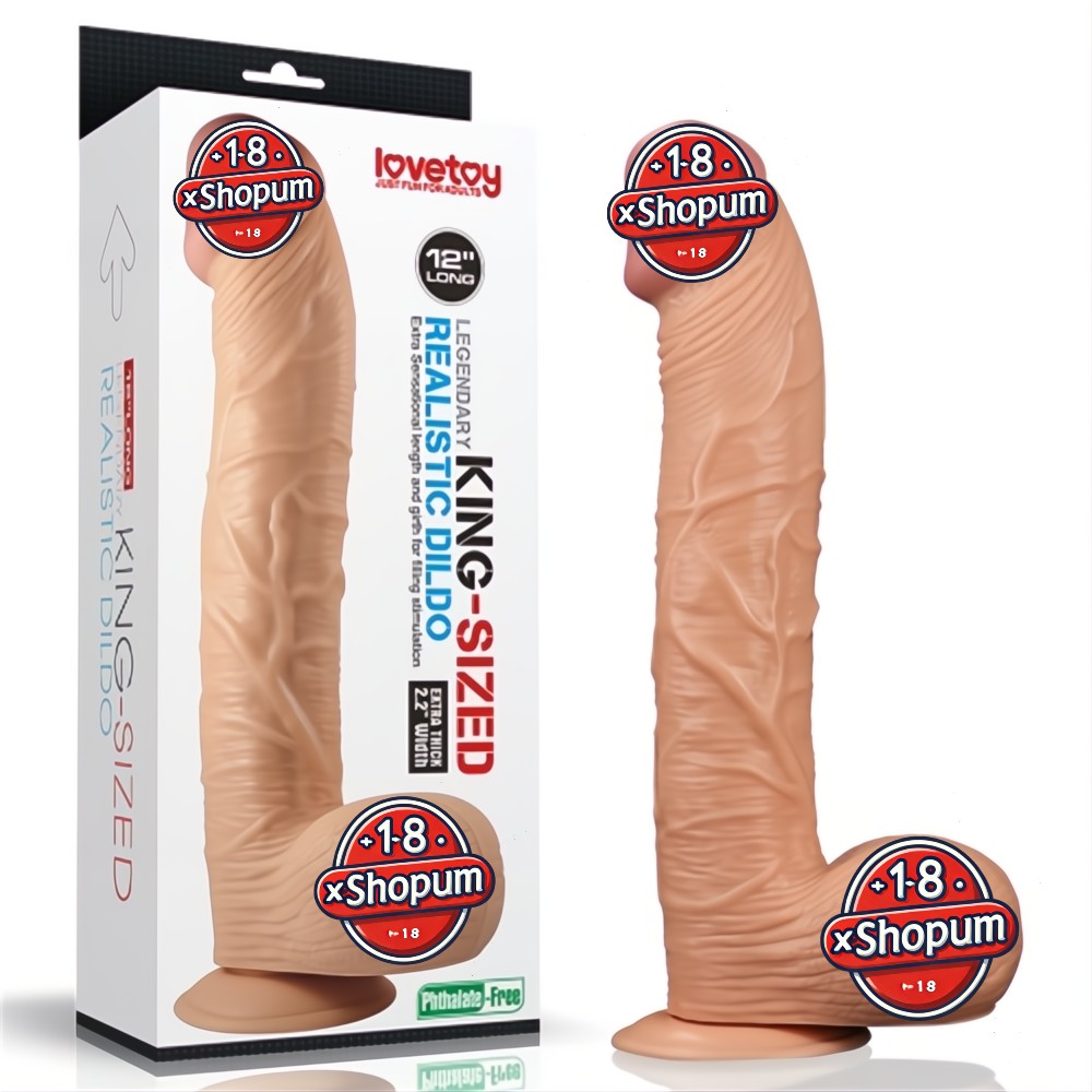 33 cm Gerçekçi Ekstra Uzun & Kalın Dildo Penis - King Sized