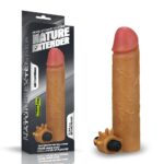 5 cm uzatmalı realistik titreşimli melez penis kılıfı XTender.
