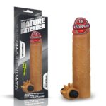 5 cm uzatmalı realistik titreşimli melez penis kılıfı XTender.