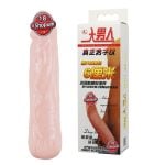 6 cm Realistik Dolgulu Silikon Penis Uzatma Kılıfı