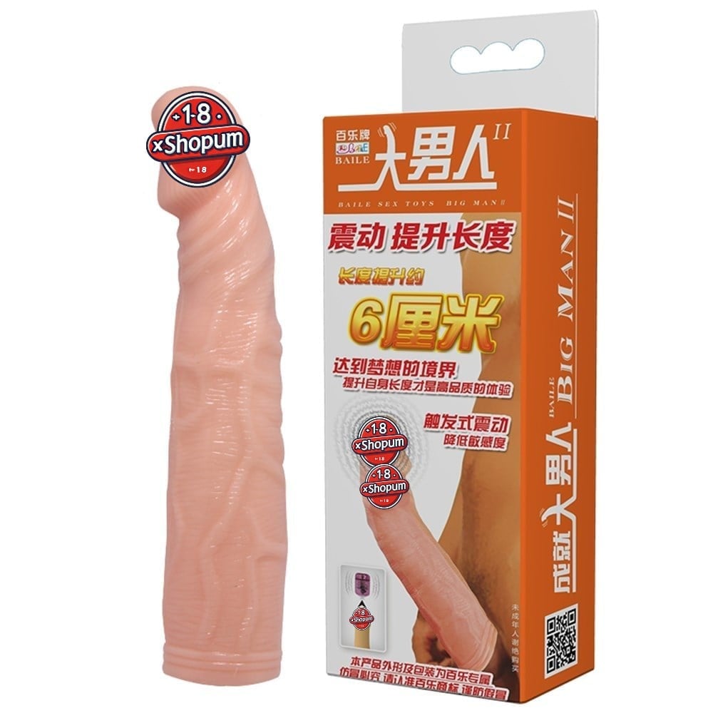 6-cm-dolgulu-uzatmali-silikon-penis-ki-7867-a-xshopum 6 cm Dolgulu Titreşimli Uzatmalı Silikon Penis Kılıfı - Görsel 1