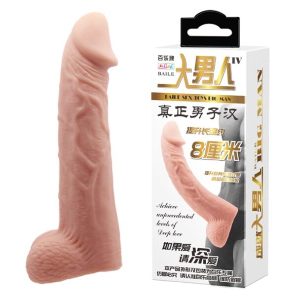 8 cm dolgulu realistik penis kılıfı.