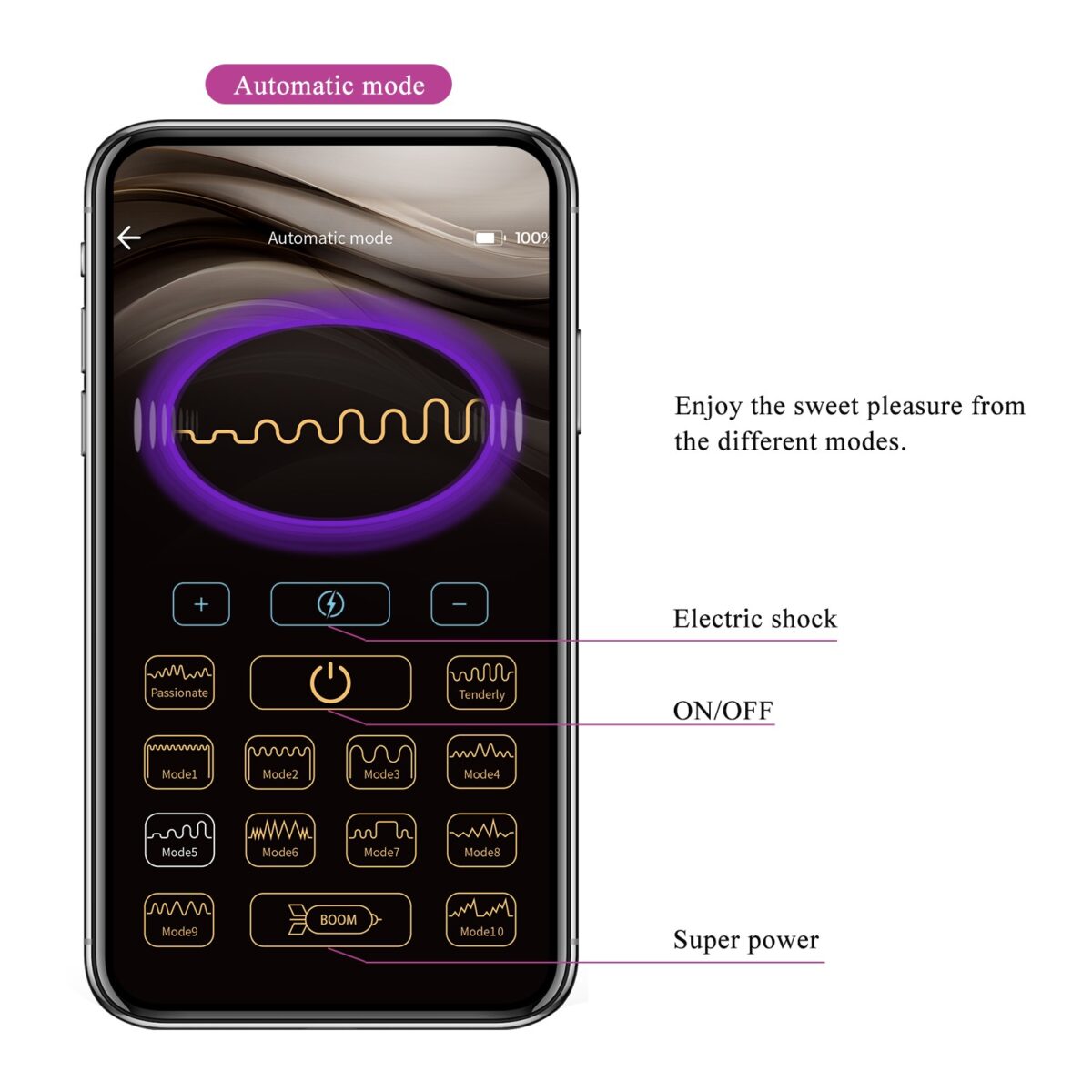 Telefon Kumandalı 12 Titreşim Fonksiyon & 3 Elektro Şoklu Teknolojik Anal Vajinal Vibratör | BI 040083HP 1 15
