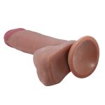Belden Bağlamalı 20,5 cm Çift Katmanlı Gerçekçi Melez Dildo Penis - Creel - Görsel 7