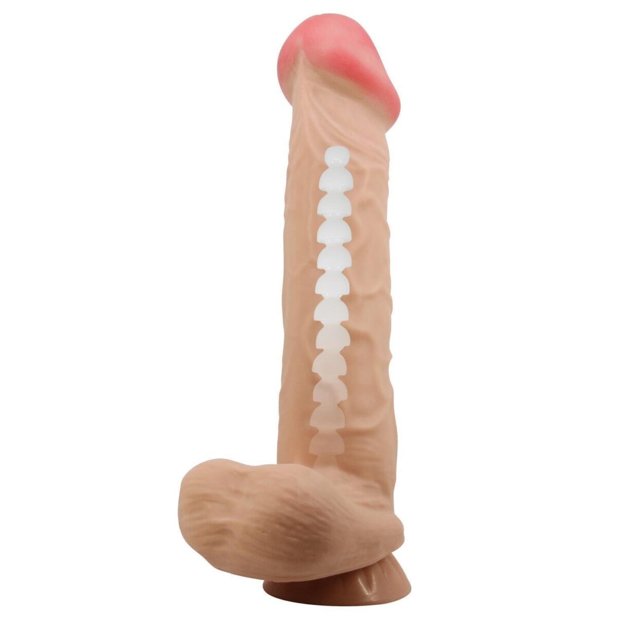 Belden Bağlamalı 26 cm Kıkırdak Yapılı Çift Katmanlı Gerçekçi Dildo Penis | belden baglamali 26 cm kikirdak yapili c76be