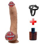 Belden Bağlamalı 27 cm Gerçekçi Kalın Dildo Penis - Jack