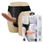 Belden Bağlamalı Çift Taraflı İçi Dolu Strapon Penis - Görsel 2