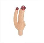 Çatal Vibratör Vajinal Anal Realistik Dildo