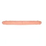 Double Dong Çift Taraflı İki Yönlü Esnek Dildo Kıkırdaklı Penis 36 cm