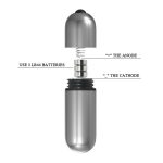 Mini Gümüş Bullet Titreşimli Vibratör - Görsel 7
