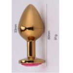 Mücevher Taşlı Gold Anal Tıkaç (Plug)