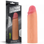 Nature Extender 4.5 cm dolgulu premium ten rengi silikon penis kılıfı.