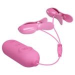 Romantic Wave - USB'den Şarjlı Titreşim ve Elektro Şok Mandallı Göğüs Uyarıcı