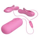 Romantic Wave - USB'den Şarjlı Titreşim ve Elektro Şok Mandallı Göğüs Uyarıcı