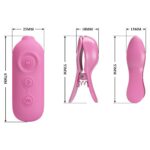 Romantic Wave - USB'den Şarjlı Titreşim ve Elektro Şok Mandallı Göğüs Uyarıcı