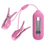 Romantic Wave - USB'den Şarjlı Titreşim ve Elektro Şok Mandallı Göğüs Uyarıcı