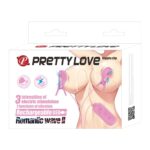Romantic Wave - USB'den Şarjlı Titreşim ve Elektro Şok Mandallı Göğüs Uyarıcı