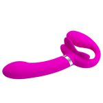 USb Şarjlı Çift Taraflı Strapon Teknolojik G-Spot Vajinal Vibratör - Görsel 4