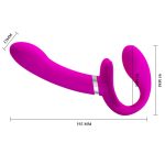 USb Şarjlı Çift Taraflı Strapon Teknolojik G-Spot Vajinal Vibratör - Görsel 6