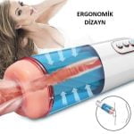 USB şarjlı emme modlu sesli teknolojik mastürbatör.
